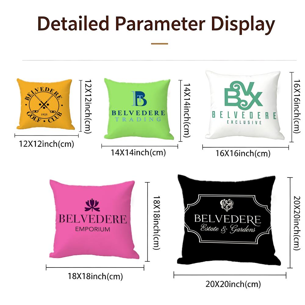 Alcohol Belvedere Cushion Cover Cushion Cover Set 4Pcs 50X50 45X45 40X40 Pillowcase Decorative Sofa Home Decor