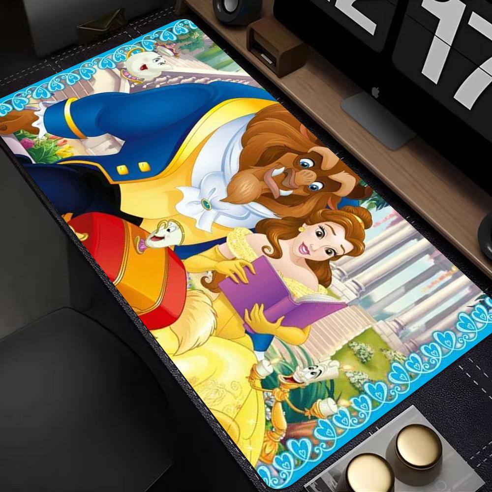 Disney Die Schöne und das Biest Belle Prinzessin Mauspads Schönes Großes Gaming-Mauspad Gamer-Mauspad Größe Für Gaming-Tastaturunterlage