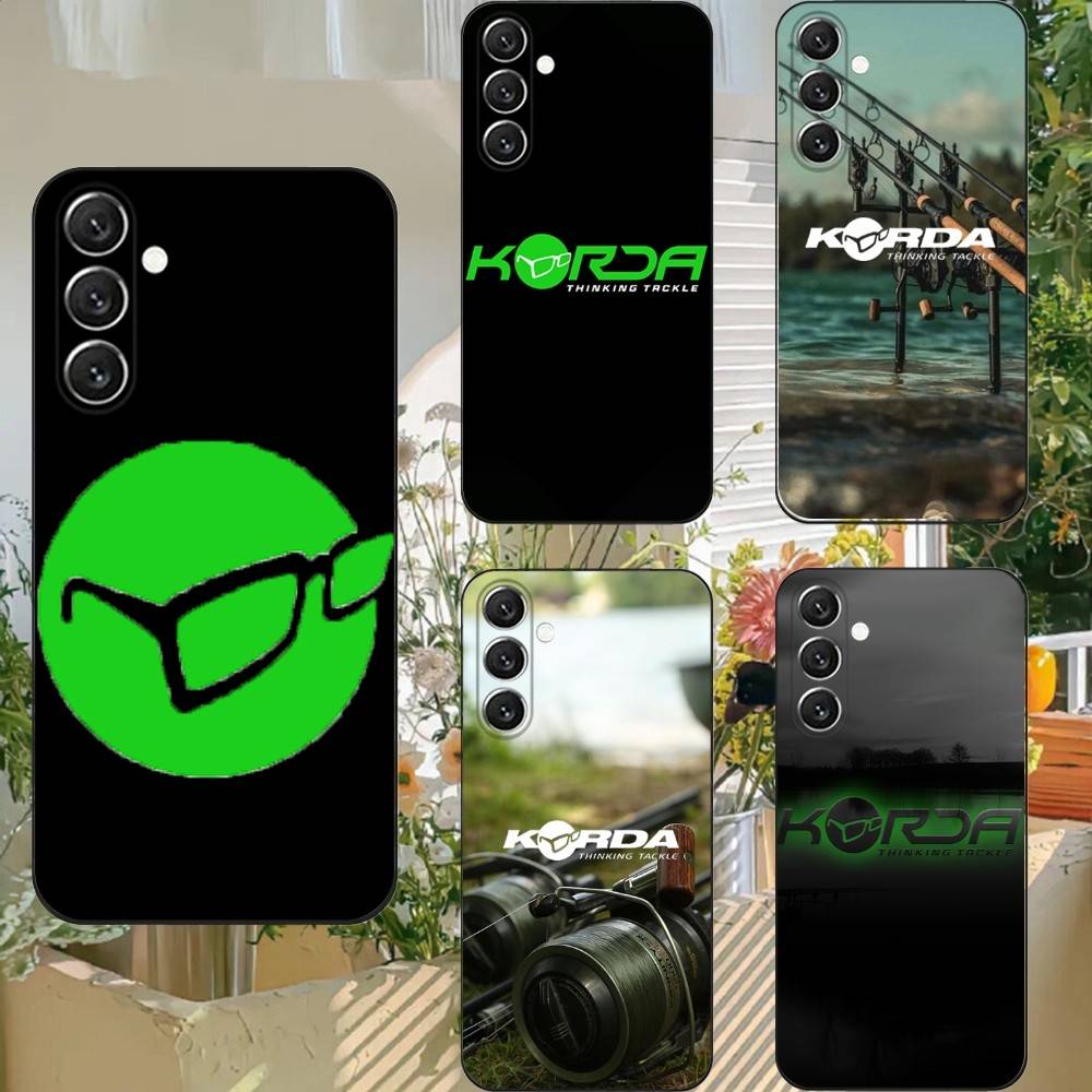 Korda Angelzubehör Handyhülle für Samsung S25, S24, S21, S22, S23, S30, Ultra, S20, Plus, Fe, Lite, Note, 10, 9, 5G, Schwarz