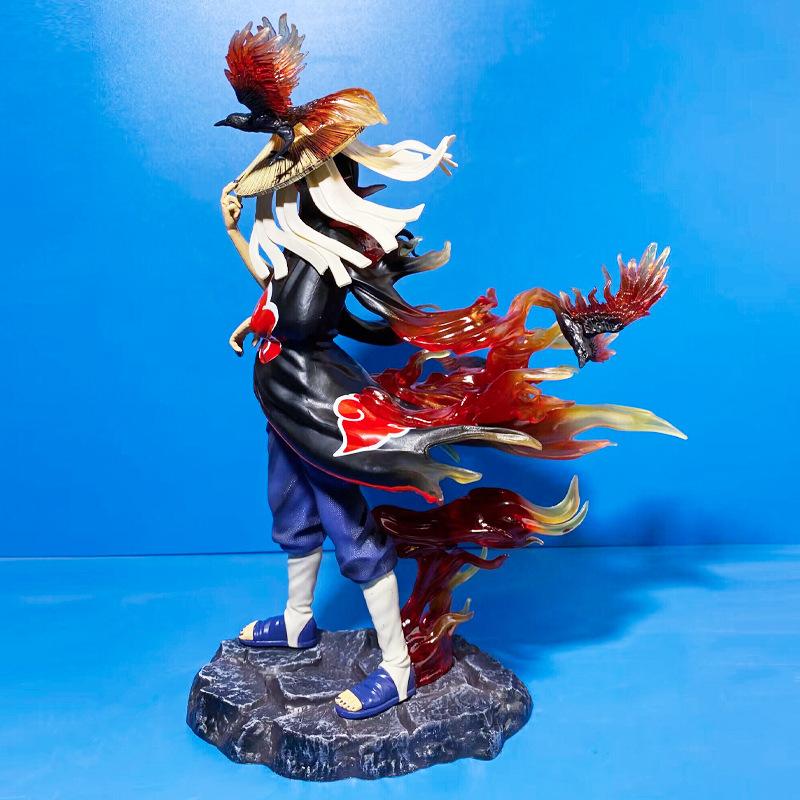 Seria Naruto, statua Kruka i Itachiego, ręcznie robiony model dekoracyjny, 31,5 cm