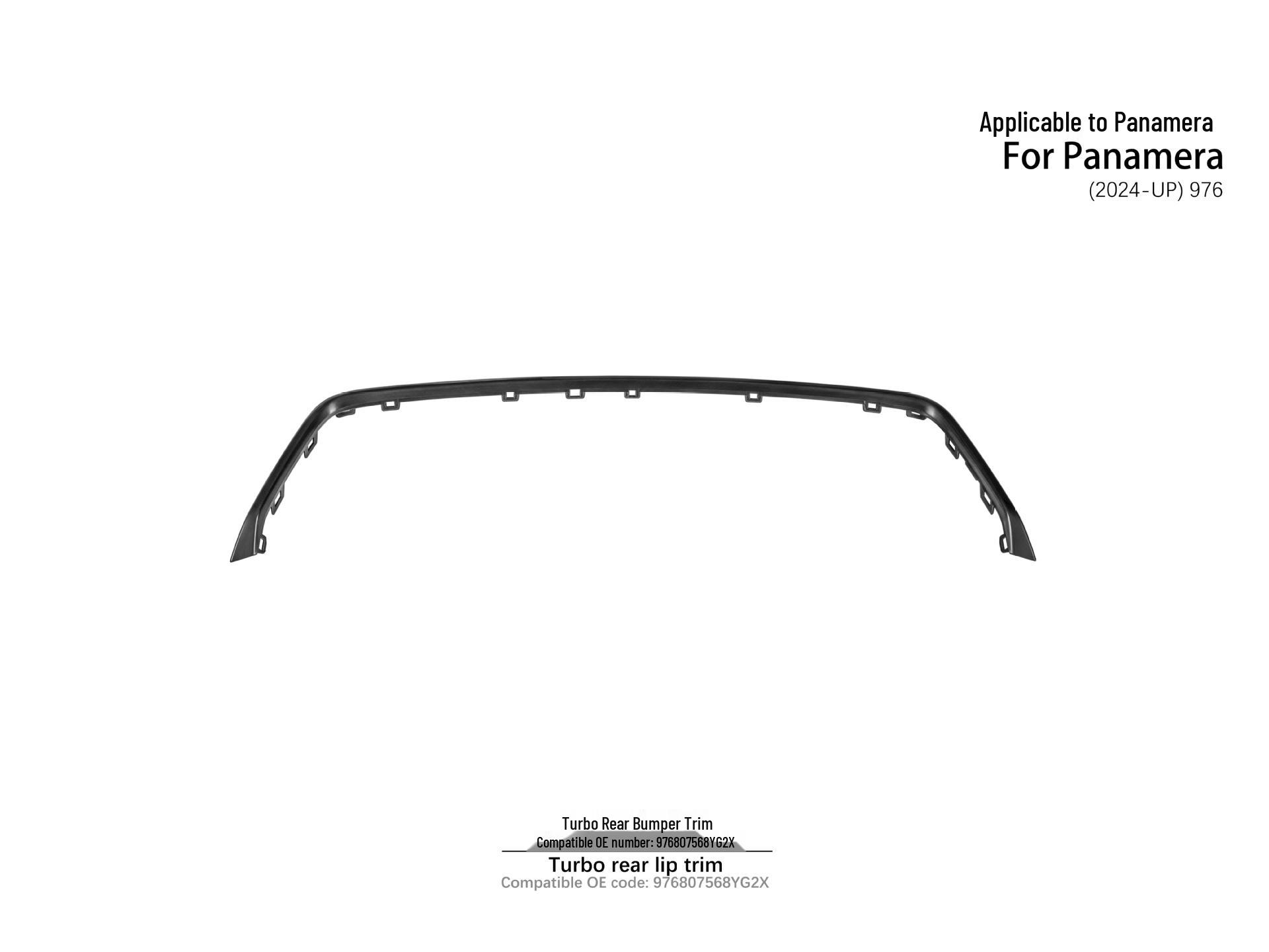 2024+ Panamera 976 Turbo Rear Lip Trim