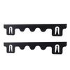 2PCS Stove Gap Fillers Stainless Steel 59.5CM Length Rain Proof Black Color Stove Counter Gap