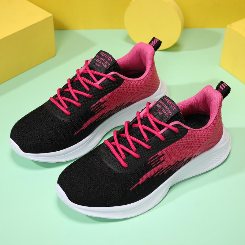 Summer Knitted Sports Shoes for Women – Lightweight Breathable Running & Outdoor Training