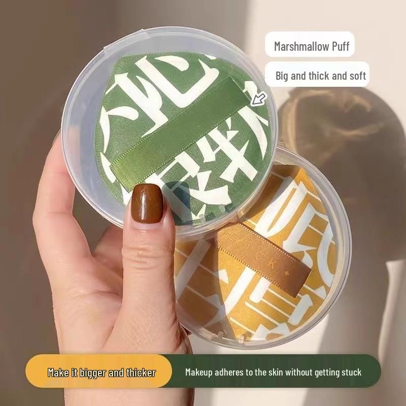 Super Soft Cotton Candy Cushion Puff: Dual-Use, Non-Absorbent Makeup Sponge for Wet and Dry Foundation Application