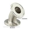 3A Sanitary 304 Stainless Steel Elbow Pipe Fitting 45 Degree Clamp Type for Secure and Resistant Pipe Connections
