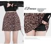 Suede Leopard Print A-line Midi Skirt for Women - Autumn/Winter 2024 Collection