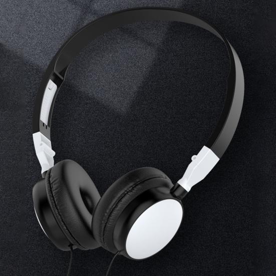 Wired Foldable 3.5mm Bass Headset Gaming HiFi Audio Headphone for Phone/Tablet
