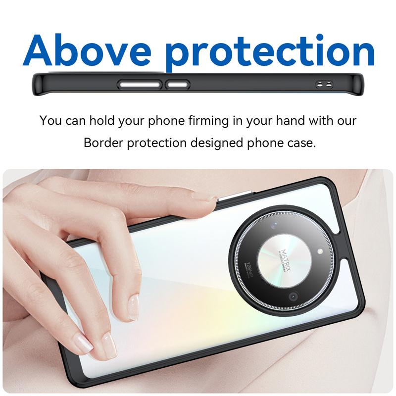 Transparent Shockproof TPU Case for Honor Magic 6 Lite Magic 5 4 Pro X9b X9a X9 5G Protective Cover Frame Funda Coque Capa Shell