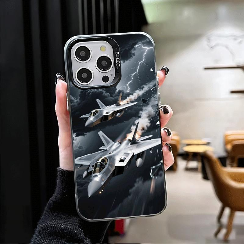 Aircraft Helicopter Formation Soft Phone Case for iPhone 15 16 17 Pro Max 17Air 16E 14 Plus 13 12 Mini Shockproof Cover Back She