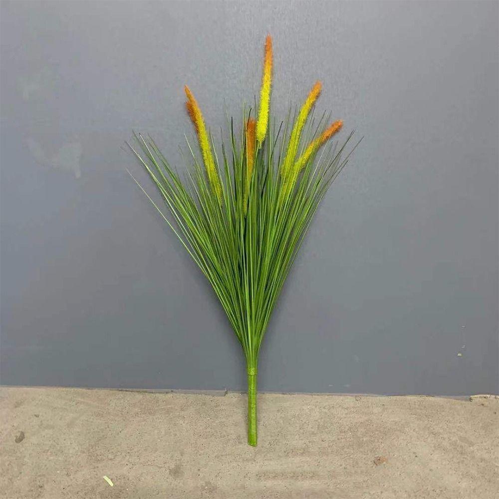 5 Heads Silk Onion Grass Large Fake Plants Creative Artificial Pampas Bouquet  Shop