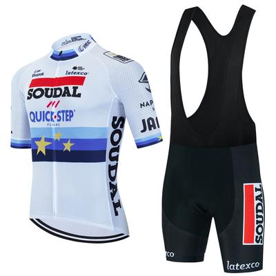 2026 Quick Step Costum de Ciclism de Vară Respirabil pentru Bărbați Bicicletă de Munte Mânecă Scurtă Pantaloni Scurți cu Bretele Îmbrăcăminte