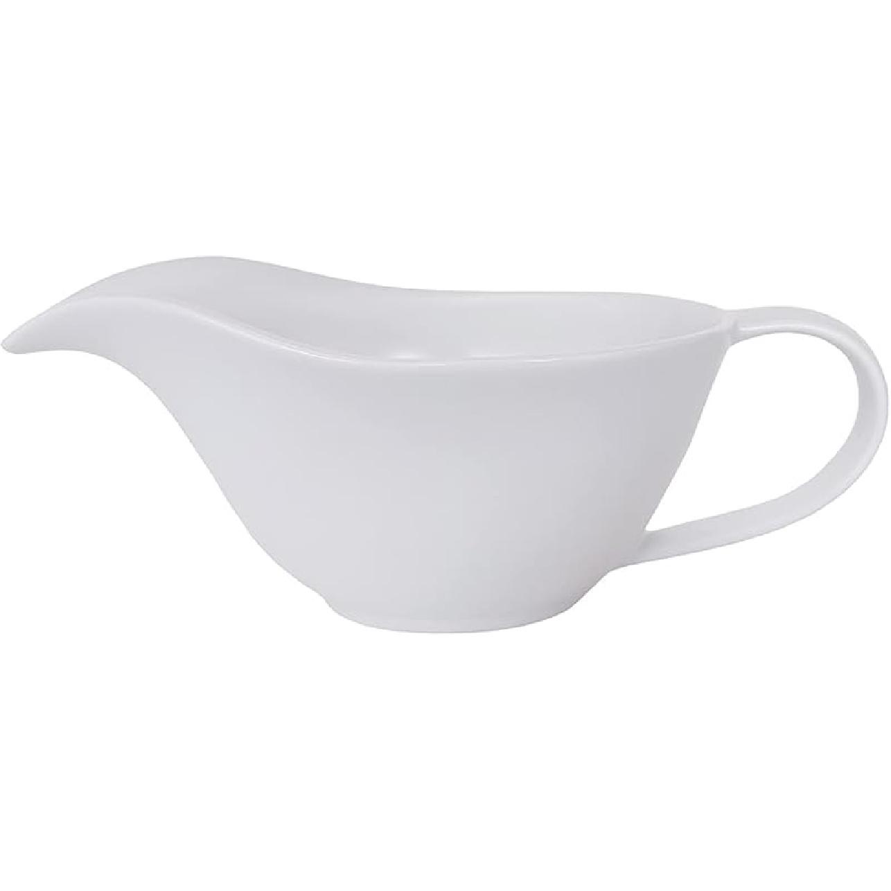 Sizikato Classic Porcelain Easy Pour Gravy Sauce Boat Creamer Pitcher. 7 Oz 7 oz