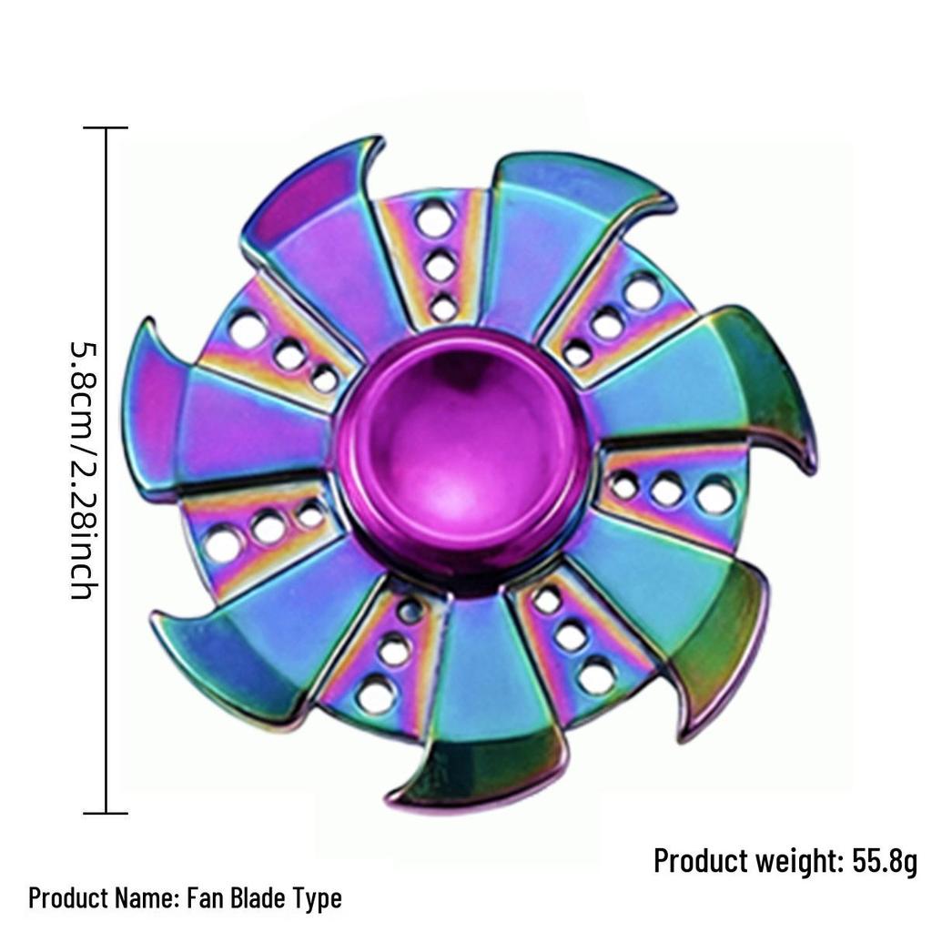 Alloy Fidget Spinner Stress Relief Toy - Handheld Finger Gyroscope Spinner