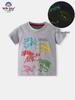 2026 Spring/Summer Children's Luminous Dinosaur T-Shirt - European & American Style