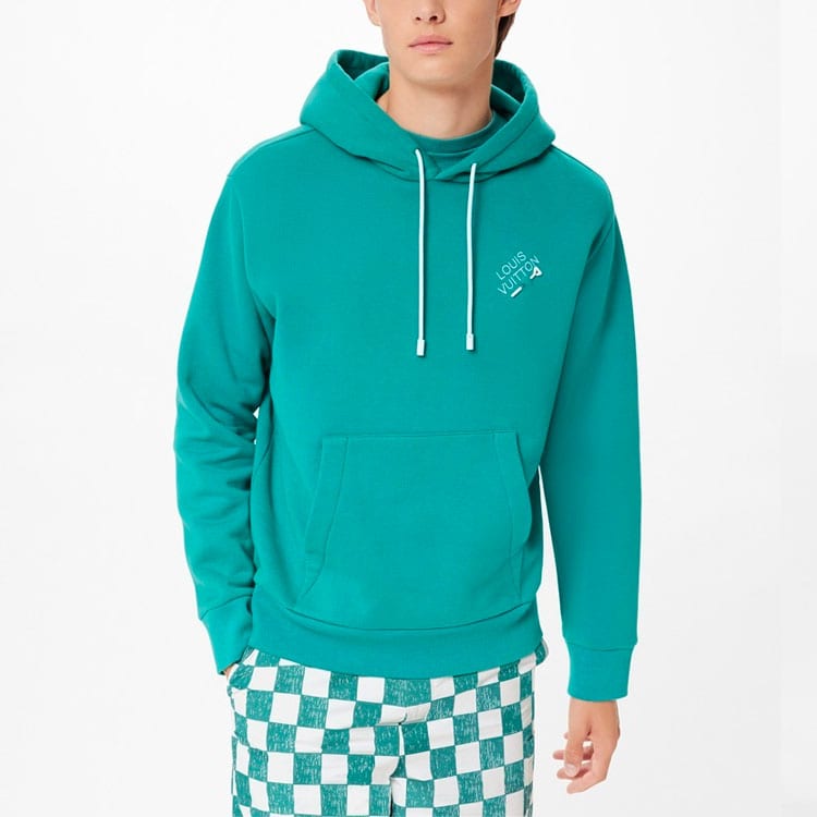 LOUIS VUITTON Embroidered Signature Hoodie 1A99VY