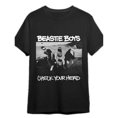 Beastie Boys _Check Your Head_ Graphic Print Cotton T-Shirt Breathable Crew Neck Men Women Summer Casual Short Sleeve Tee Tops