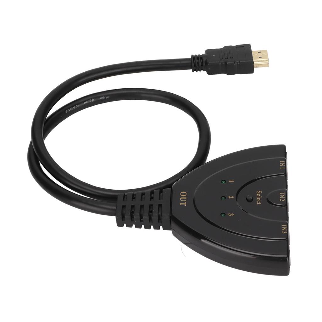 3x1 Switch Splitter High Resolution HD 4K 1080P HD Multimedia Interface Switcher for PS3 Cable Box