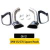 Stainless Steel Square Tip Exhaust Cover for 08-13 BMW X5 E70