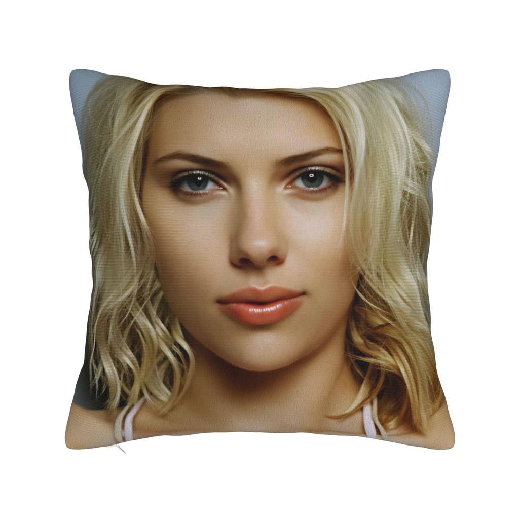 Scarletts Johanssons Pillow Case American Actor Comfy Pillow Cover For Living Room Chair Vintage Pillowcases