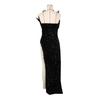 Damen Trägerloses Feder Abendkleid - Pailletten Bodycon Slim-Fit Kleid
