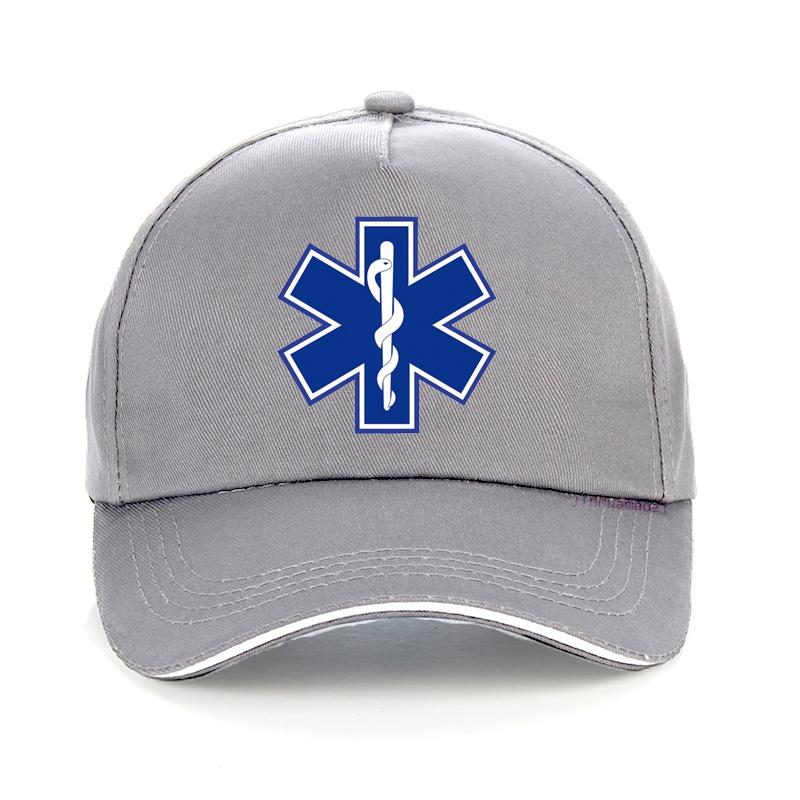 Star Of Life Print Hat Cap Emt Paramedic Emergency Medicine Baseball Cap Support For Those Emergency Medical Profession Hats
