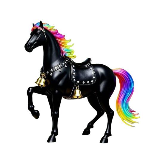 2D Flaches Pferd Auto Hängeornament Acryl Pferd Rückspiegel Anhänger Feiertag Winter Hängezubehör für Weihnachtsbaum Auto Innenraum Wand Fenster