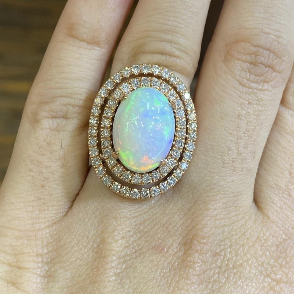 Потрясающее круглое геометрическое кольцо золотого цвета для женщин, элегантное металлическое кольцо с инкрустацией зелеными и белыми камнями 5