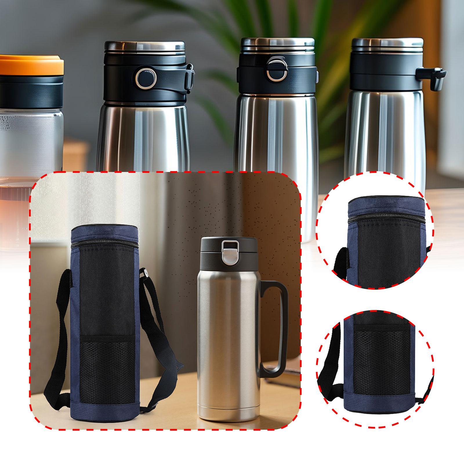 

Water Bottle Carrier Bag Portable 2L Water Bottle Cover for Men Women Hiking синій