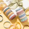 QEERBSIN 100 Pieces pirational Quote Wristbands -Bulk Pack Colored Motivational Bracelets- Stretch Unisex Wristbands for Men Women Teen Gifts, Party