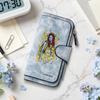 Vintage Print Wallet with Multiple Card Slots Fashionable Portable Daily Use Purse