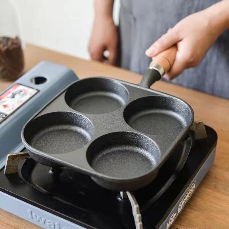 Cast Iron Multi-Hole Frying Pan