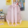 Schoolbag Gentle Cream Stripe Printed Small Backpack Japanese High School Students Literary and Simple Holiday Backpack