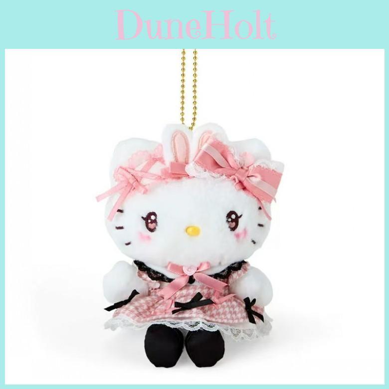 And Plush Keychain With Checkered Maid Outfit Decoration