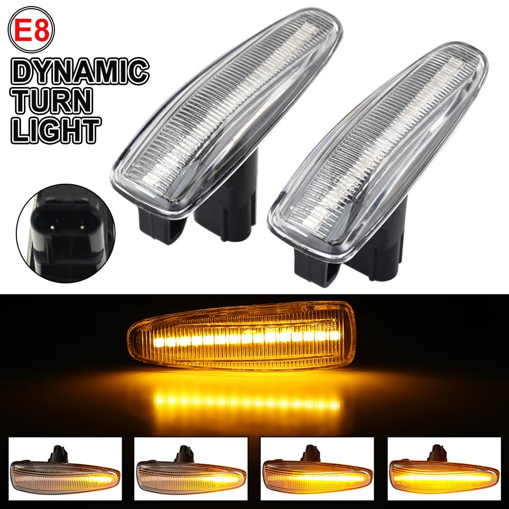 LED Side Fender Dynamic Turn Signal Light Marker Lamp for Mitsubishi Lancer Evolution Evo X Outlander Sport RVR ASX Mirage 2014+