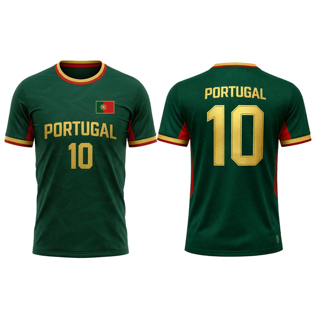 2026 Nieuw Portugal Vlag Print Shirt Ademend Sneldrogend Sportkleding Zomer Unisex Trainingskleding Volwassen Fan T-shirt