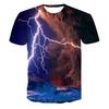Summer Sunset Scenery Graphic T Shirts Fashion Men's T-shirts with Natural Landscape Pattern Casual Handsome 3D Print T-shirt