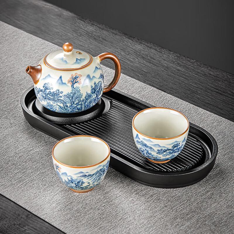 Leinuo Yellow Ruyao Xishi Teapot Set