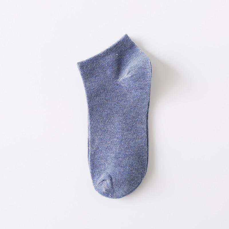 Men's Spring and Summer New Sports Cotton Solid Color Retro Invisible Shallow Mouth Boat Socks