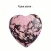 Heart-Shaped Natural Crystal Gemstone Pendant (20mm)