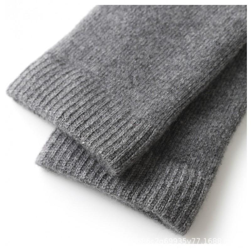 Womens Cashmere Over Knee Socks 2026 Fall Winter Slim Warm Casual