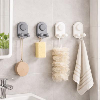 3 PCS Plastic Paper Towel Double Hooks Moisture-proof Wall Hook Kitchen Storage Hooks  for Kitchen