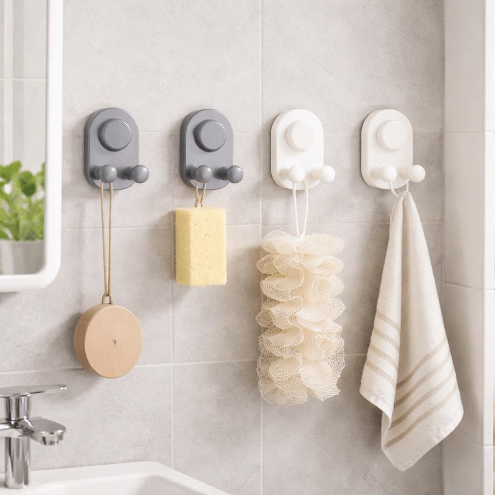 3 PCS Non-Marking Suction Cup Hooks Plastic Wall Hook Practical Kitchen Storage Hooks  Cabinet