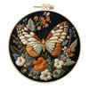 1-Piece Butterfly and Flower Embroidery DIY Fabric Craft Kit (Includes Tools)