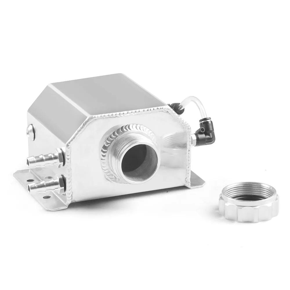 

1L Alloy Aluminium Engine Oil Pot Universal Oil Catch Breather Tank Radiator Coolant Overflow Bottle Car Parts Tool Accessories срібний