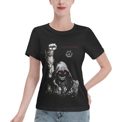 KJDMHMTE Women's t-Shirts Disturbed Band Women's Short Sleeve T-Shirts Casual Crew Neck Cotton Athletic T-Shirts(1)