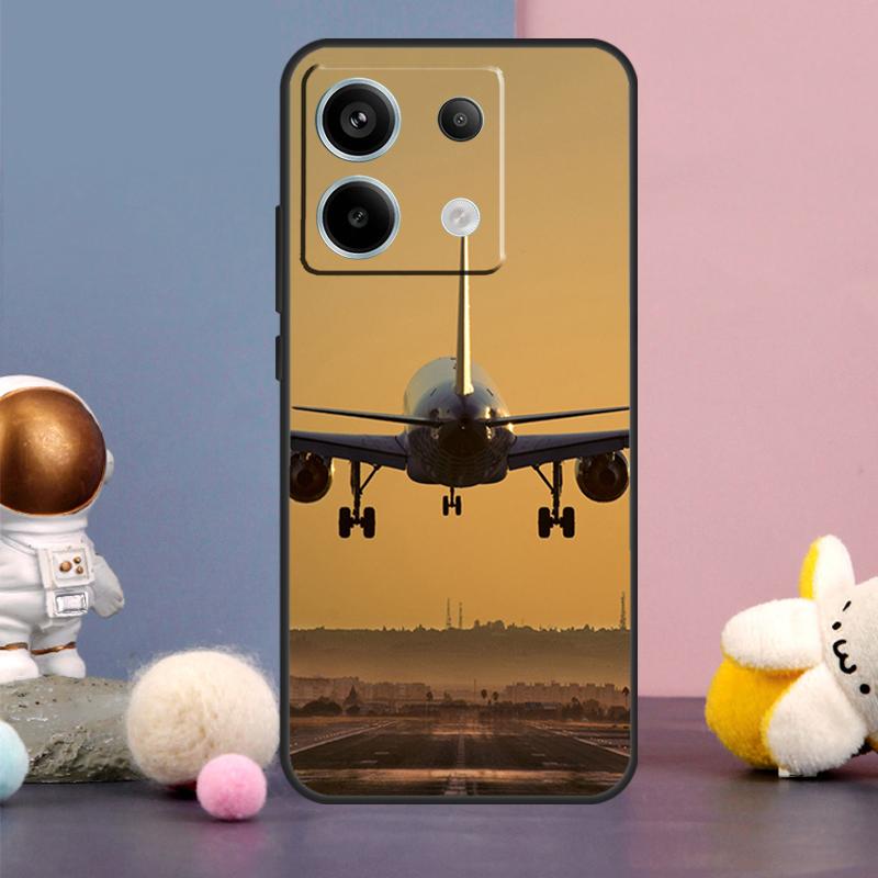 

Airplane Plane Aircraft Case For Xiaomi Redmi Note 14 9 10 11 12 13 15 Pro Plus Redmi 15 15C 14C 10C 12C 13C Cover Redmi 15C 4G