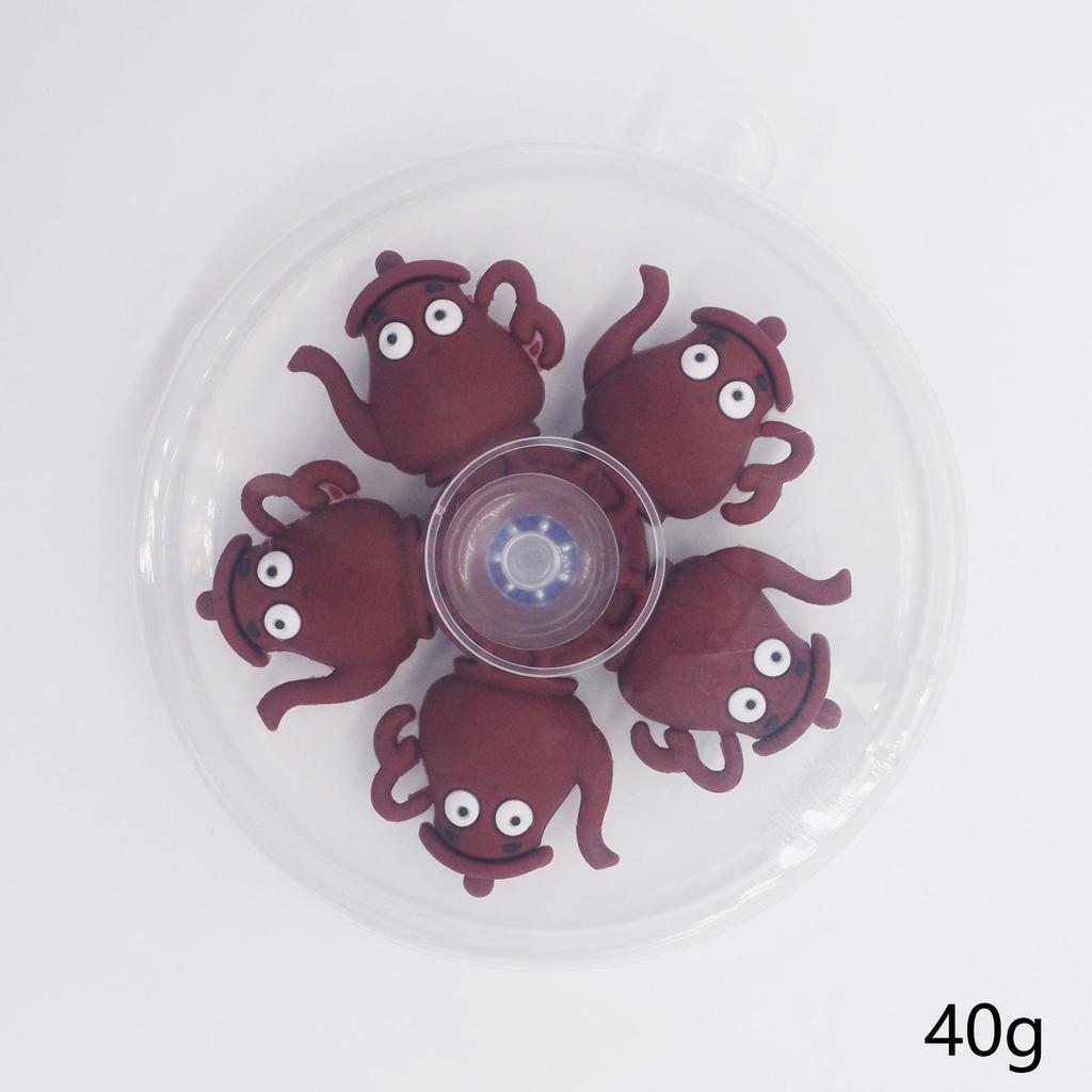 Five-Bead Fidget Spinner with Soft Rubber & Wooden Stick - Mythical Creatures Stress Relief Toy