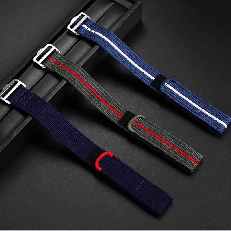 22mm Military Nylon Strap For Tudor FXD /Biwan/1958 Series M25707 M25717N men's -Hidden Clasp Integrated Dive Canvas Watch Band