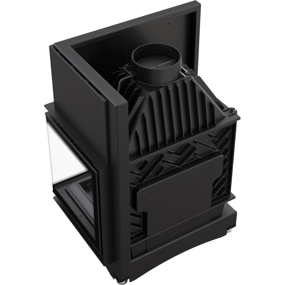 Cast Iron Fireplace KRATKI ZUZIA ECO DECO Right 12 kW Ø 200
