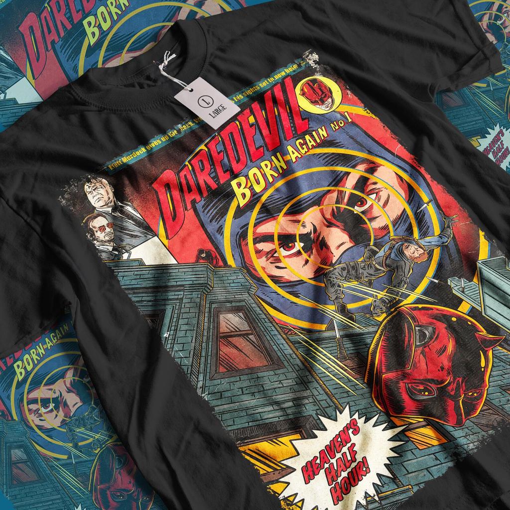 Daredevil Born Again TV Series T-Shirt and kids tshirt: Vintage Superhero Movie Unisex Graphic Tee